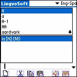 LingvoSoft Dictionary English <-> Spanish for Palm 3.2.92 screenshot